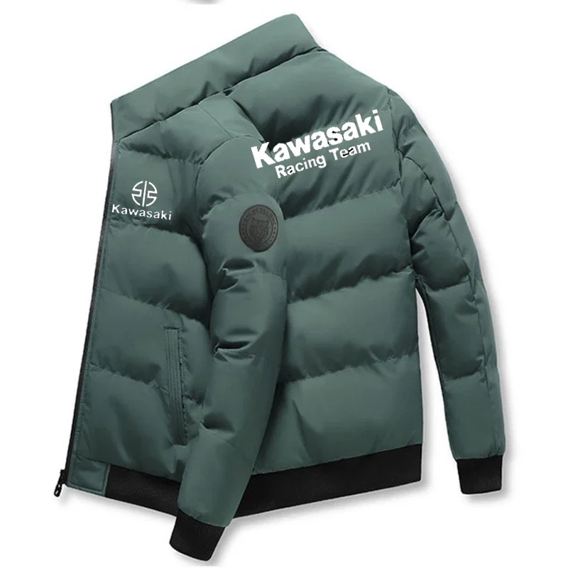 veste épaisse de style kawazaki, veste chaude en coton, manteau de sport d'hiver décontracté, veste coupe vent debout veste épaisse de style kawazaki, veste chaude en coton, manteau de sport d'hiver décontracté, veste coupe vent debout