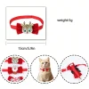 nœud papillon de noël pour animaux de compagnie, rouge avec éléments de noël, mini cravate mignonne adaptée au noël des animaux de compagnie, accessoires créatifs pour chiens, 1 pièce 