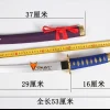 aizen kunitoshi katana wakizashi tanto – épée peinte en bois massif, lame adaptée à l'entraînement, accessoires d'armes de cosplay non tranchants, 53cm