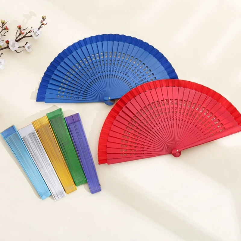 Éventail pliant en bois vintage chinois pour les artistes les amateurs culture Éventail pliant en bois vintage chinois pour les artistes les amateurs culture