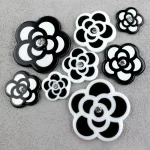 Accessoires de couverture de téléphone portable bricolage, fleurs de camélia roses coréennes, patch graffiti bricolage, chaussures et chapeaux, pince à cheveux, matériel