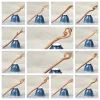 bâton à cheveux en bois avec pompon classique, épingle à cheveux hanfu de style ethnique chinois, couvre chef hanfu, baguettes pour cheveux, accessoires cheongsam