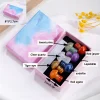 pierres précieuses naturelles en clip coloré, ensemble de bâtons de pouvez vous pse en forme de salle plus lente, boîte de cadeaux, guérison reiki à la main, quartz, collection pour la maison
