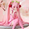 nouveau hatsune miku anime figure jouets rose cerise robe miku kawaii dessin animé pvc action figurine modèle poupées anniversaires cadeaux enfants
