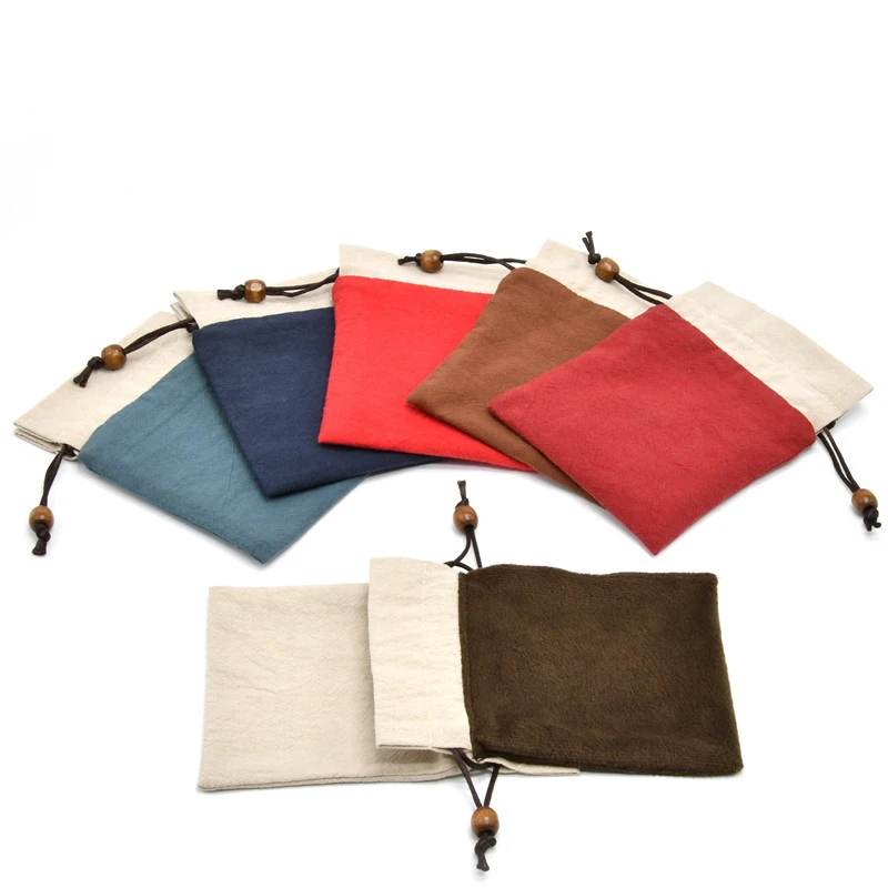 Sac en tissu à cordon pour bijoux, sacs de rangement pour petites choses, organisateur de rangement de cadeaux, pochette pour une tasse de thé Sac en tissu à cordon pour bijoux, sacs de rangement pour petites choses, organisateur de rangement de cadeaux, pochette pour une tasse de thé