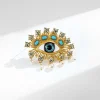 broche de perles en forme d'oeil drôle médiéval, manteau de luxe, accessoires hauts pour hommes et femmes, corsage créatif, broche à pampilles pour banquet