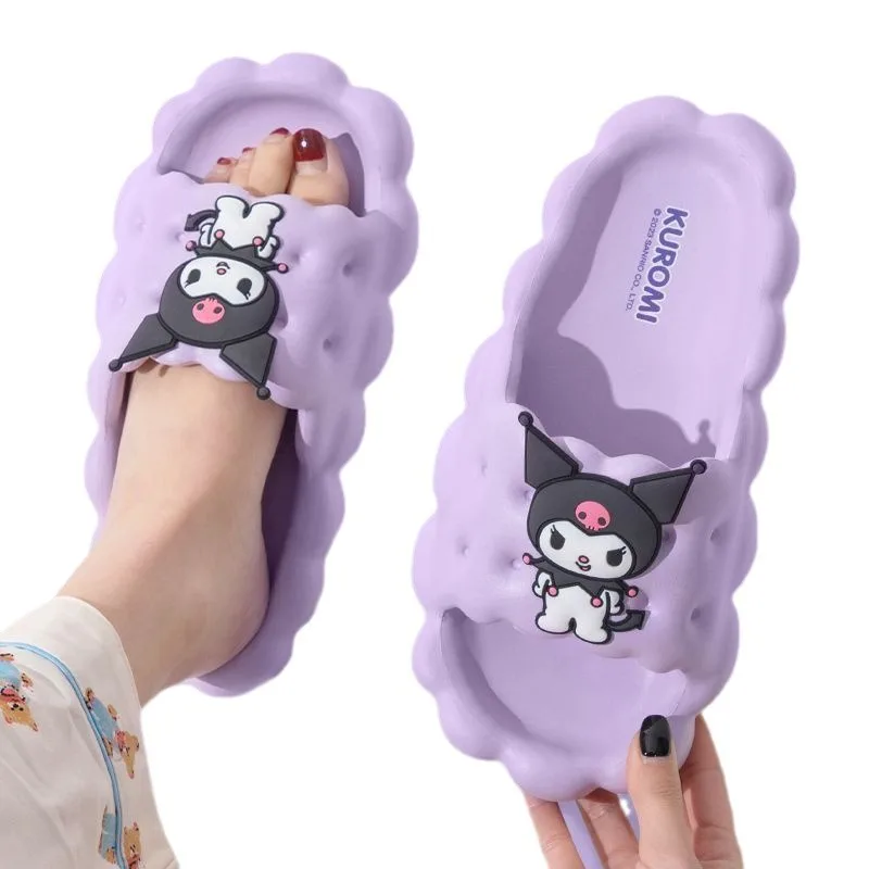 sanrio hello kitty anime pantoufles kuromi femmes pantoufles d'intérieur confortable anti dérapant maison pantoufle plate couples diapositives printemps été sanrio hello kitty anime pantoufles kuromi femmes pantoufles d'intérieur confortable anti dérapant maison pantoufle plate couples diapositives printemps été