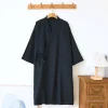 robes kimono en coton pour couple, vêtements de maison, coupe ample, demi manches, peignoir, pyjama, vêtements pour femmes, été