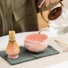 bol matcha en céramique, bol matcha de style japonais sakura, bol artistique en céramique pour cérémonie du thé, bol à salade pour matcha, 1/2 pièces