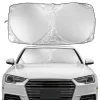 Pare-soleil pour pare-brise de voiture, visière pour usage intérieur, Parasol pliant, adapté aux automobiles, aide à la protection solaire Pare-soleil pour pare-brise de voiture, visière pour usage intérieur, Parasol pliant, adapté aux automobiles, aide à la protection solaire