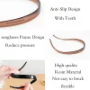 nouveaux lunettes de soleil à la mode, bandeaux en acrylique en forme de cadre pour femmes, bandeau denté, cerceau de cheveux antidérapant, accessoires de cheveux à la mode