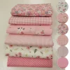 lot de 6 pièces de tissu à coudre en coton fleuri, 25/50cm, bricolage, grill pré découpé, fait à la main, patchwork