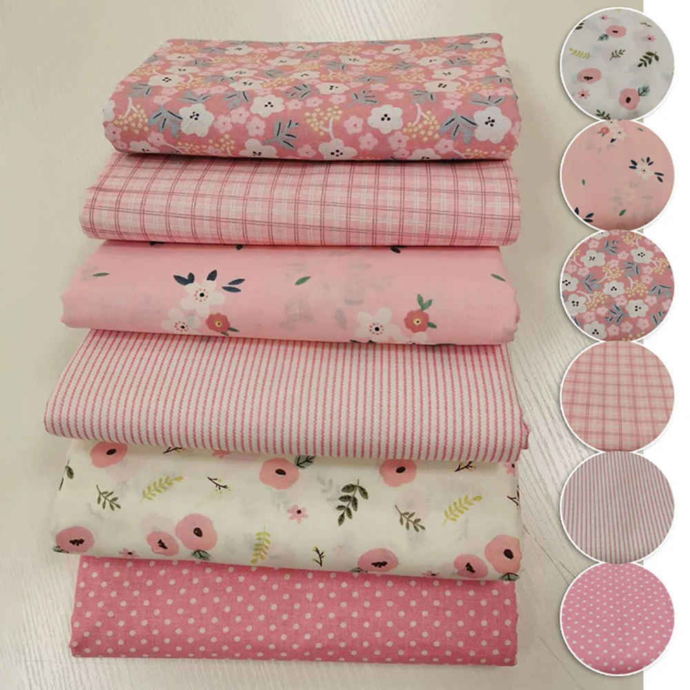 lot de 6 pièces de tissu à coudre en coton fleuri, 25/50cm, bricolage, grill pré découpé, fait à la main, patchwork lot de 6 pièces de tissu à coudre en coton fleuri, 25/50cm, bricolage, grill pré découpé, fait à la main, patchwork