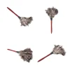 plumeau en plumes d'autruche naturelles, brosse à manche en bois, outil de livres antistatique, nettoyeur de poussière de voiture, meubles ménagers, 55cm