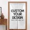 Rideau de porte personnalisé Noren, Photo personnelle, Logo, texte, Design, linge de cuisine, rideau de porte, Restaurant, chambre à coucher, demi-rideau d&rsquo;entrée