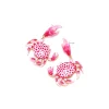 boucles d'oreilles en forme de crabe pour femmes, accessoire de vacances sur la plage, océan, émail texturé simple, bijoux en forme de crabe, cadeaux de fête, boucles d'oreilles animaux, nouvelle collection 2025