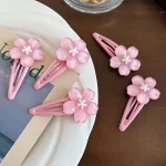 Épingles à cheveux Sakura rose, 2 pièces/lot, pince à cheveux latérale pour filles et femmes, mignon, fleur bleue crème, couvre-chef, épingles à cheveux douces, ornement, cadeaux Épingles à cheveux Sakura rose, 2 pièces/lot, pince à cheveux latérale pour filles et femmes, mignon, fleur bleue crème, couvre-chef, épingles à cheveux douces, ornement, cadeaux