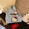 hello kitty sacs à bandoulière kawaii trousse à crayons grande capacité stylo sac cosmétique papeterie école étudiant sac à dos