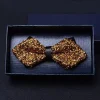 cravates à nœud en strass pour hommes, exquises, à paillettes pré attachées, élégantes, pour bal de mariage, accessoires de smoking, cadeaux