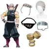 Anime Kimetsu No Yaiba Uzui Tengen bandeau Cosplay chapeaux perruque masque pour les yeux accessoires Halloween Costumes accessoire Anime Kimetsu No Yaiba Uzui Tengen bandeau Cosplay chapeaux perruque masque pour les yeux accessoires Halloween Costumes accessoire