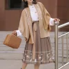 ensemble hanfu trois pièces brodé – hanfu modifié original avec éléments han féminins, style de la dynastie ming, usage quotidien polyvalent