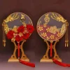 Éventail de groupe de mariée style ancien mariée xiuhe ventilateur festif produit fini main tenant ventilateur xiuhe vêtements ventilateur tuan ventilateur rond