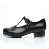 chaussures de danse tap scintillantes en forme de t pour enfants filles femmes chaussures de danse jazz étape en cuir verni chaussures de colmatage 26 42 retour gratuit