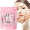 Sakura-Ensembles de soins de la peau pour femme, crème pour le visage, essence pour le visage, sérum pour les yeux, produit de soin de la peau, coffret cadeau, kit de 3 pièces