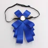 collier formel rétro en strass pour hommes, fleur en cristal, élégant, nœud papillon, style britannique, vintage, accessoire de costume pour hommes