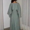 oisslec robe de soirée longue à volants pour femme, tenue de bal, dubaï, arabie saoudite