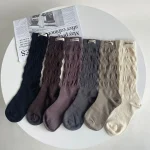 JK Lolita Kawaii Chaussettes sulfpour Femmes, Chaussettes Hautes, Monochromatique, Noir, Blanc, Gris, Mode Japonaise, Bol, Mignon, Automne, Hiver JK Lolita Kawaii Chaussettes sulfpour Femmes, Chaussettes Hautes, Monochromatique, Noir, Blanc, Gris, Mode Japonaise, Bol, Mignon, Automne, Hiver