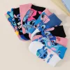 10 paires de chaussettes d'été pour hommes, chaussettes basses légères et respirantes imprimées de dessin animé, chaussettes de cheville amusantes pour couple, nouveauté