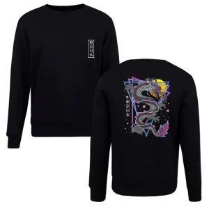 Sweat à capuche Dragon imprimé au dos japonais pour hommes, col rond, Culture Cool, fleurs de cerisier, Gang unisexe, pull en coton, cadeau Sweat à capuche Dragon imprimé au dos japonais pour hommes, col rond, Culture Cool, fleurs de cerisier, Gang unisexe, pull en coton, cadeau