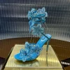 mode strass fleur serpent en forme enveloppé sandales à talons hauts femmes sexy polyvalent bout ouvert sandalias chaussures de banquet de mariage