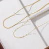 ensemble de colliers minimalistes en acier inoxydable pour femmes, bijoux quotidiens