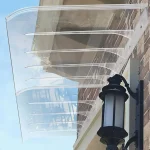 Auvent de porte avant, auvent de fenêtre Transparent, couverture d’auvent pour balcon extérieur, entrée, robuste pour l’avant Auvent de porte avant, auvent de fenêtre Transparent, couverture d’auvent pour balcon extérieur, entrée, robuste pour l’avant