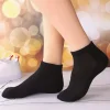 5/10 paires femmes été maille cheville athlétique chaussettes de course noir & blanc & gris mince coupe basse chaussettes respirant no show sport hommes chaussettes