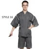 kimono traditionnel japonais samouraï ninja pour jeu de rôle, peignoir yukata pour hommes, costume de sauna ample, vêtements de maison, haut d'été à manches courtes