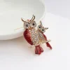 broche hibou rétro exquise, 1 pièce, accessoires de bijoux gothiques polyvalents, cadeau de fête d'anniversaire, sac pour vêtements quotidiens, décoration tendance