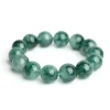 bracelet en jade pour hommes et femmes, bijou en jade, en pierre de jade, en pierre élastique, émeraude, fleur flottante