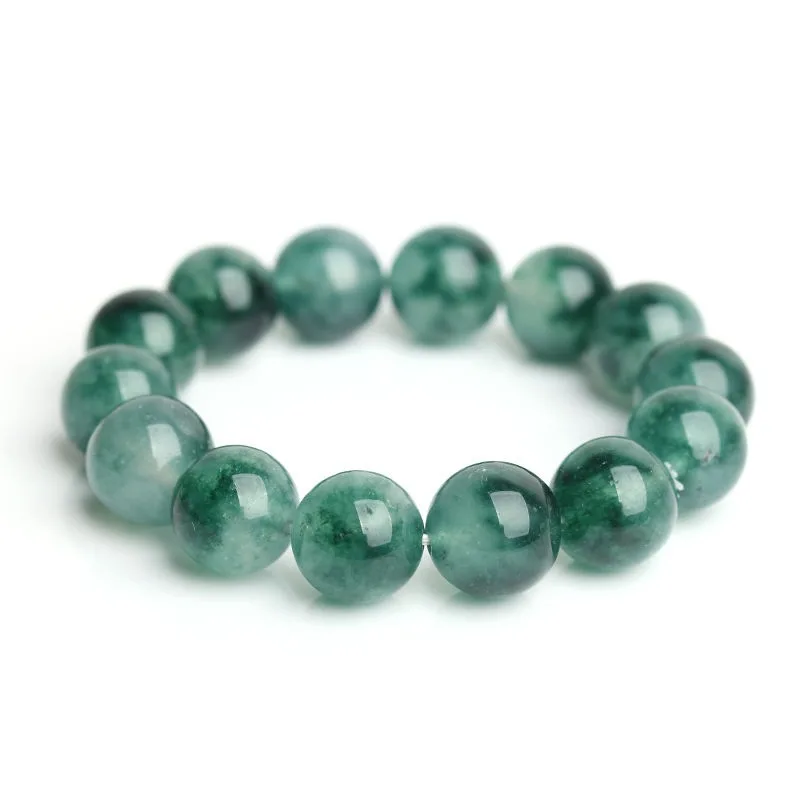 bracelet en jade pour hommes et femmes, bijou en jade, en pierre de jade, en pierre élastique, émeraude, fleur flottante bracelet en jade pour hommes et femmes, bijou en jade, en pierre de jade, en pierre élastique, émeraude, fleur flottante