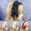 Anime femme de chambre belle douce bandeau Lolita femme de chambre femmes dentelle chapeaux Cosplay cerceau de cheveux fait à la main pour les filles cadeau accessoire de cheveux