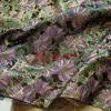 tissu jacquard à fleurs en soie dorée, 1 mètre, à la mode, pour robe, jupe, sac, tissu à coudre décoratif