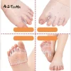2 coussinets de pied avant en silicone confortables, parfaits pour la nuit et un usage domestique, santé des pieds et instituts d'oignon