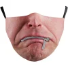 masques qualifiée aux d'halloween college amusants pour adultes, masque buccal en mélange de coton, pfvoltage, écran facial lavable