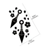 cherry blossom car sticker ninja weapon for car window side body decoration die cutting vinyl decals auto styling accessories