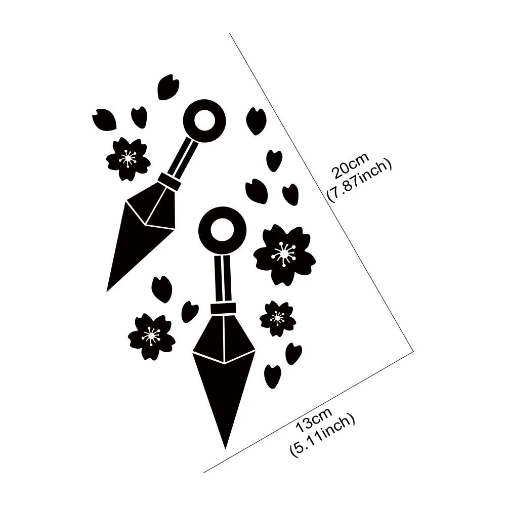 cherry blossom car sticker ninja weapon for car window side body decoration die cutting vinyl decals auto styling accessories cherry blossom car sticker ninja weapon for car window side body decoration die cutting vinyl decals auto styling accessories
