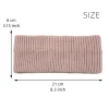 bandeau large tricoté de couleur unie pour femmes, bandeau de sport à rayures verticales, couvre tête coréen ins, chauffe oreilles en laine d'hiver