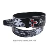 ceinture en cuir pu pour femme, sangle de taille japonaise, motif de dessin animé tête de mort, assressentiavec tout, mode punk, y2k
