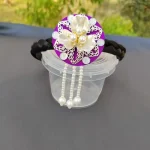 Mode fleur coréenne bandeau perle perlée Hanbok bandeau Style ethnique traditionnel scène danse cheveux cerceau enfants